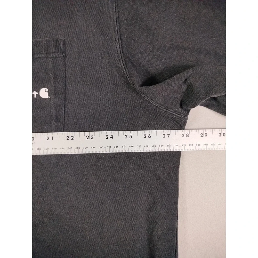Carhartt Shirt Mens 2XL Black Original Fit Pocket Hunting Dogs Work Wear Durable
